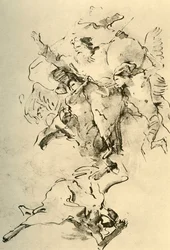 God de Vader omringd door engelen, 1758-1759, 1928