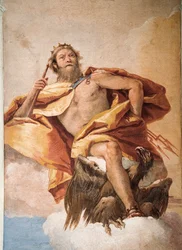 Jupiter de Donderaar met Adelaar, uit de Kamer van Olympische Goden in de Foresteria