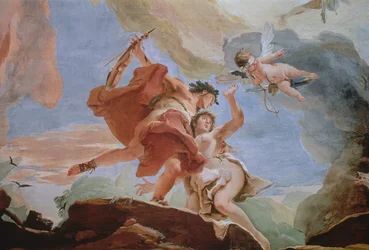 Orpheus redt Eurydice uit de onderwereld, detail van het plafond