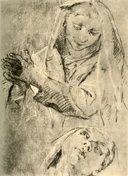 Studies van een Madonna, midden 18e eeuw, 1928