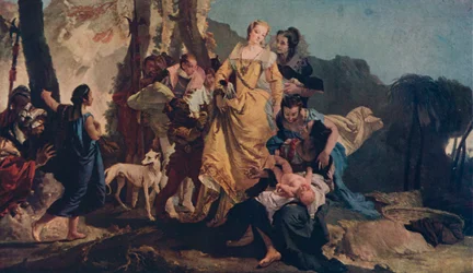 Het vinden van Mozes, c1730