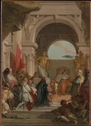 De investituur van bisschop Harold als hertog van Franken