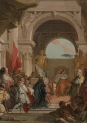 De Investituur van Bisschop Harold als Hertog van Franken