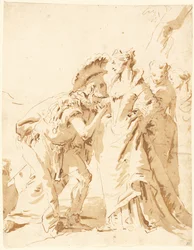 De ontmoeting van Antony en Cleopatra