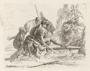 Twee Soldaten en Twee Vrouwen, uit Vari capricci (Verschillende Capriccios)