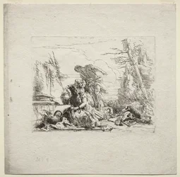 Verschillende grillen: De vrouw in handboeien, 1785