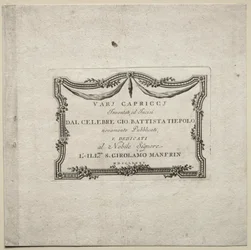 Verschillende Caprices: Titelpagina
