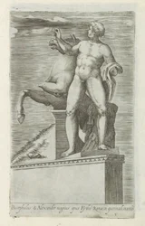 Sculptuur van een van de Dioscuren op het Quirinaal te Rome