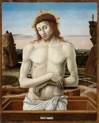 De Man van Smarten - Bellini, Giovanni (1430-1516) - 1460-1469 - Museo Poldi Pezzoli, Milaan