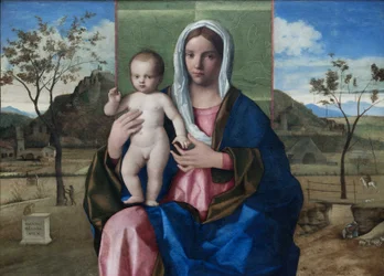 Madonna en kind zegenen