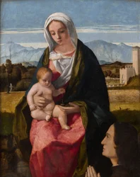 Madonna en kind met donor