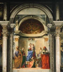 Madonna tussen vier heiligen (fresco)