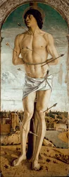 Polyptiek van Sint Vincent Ferrier: Sint Sebastiaan.