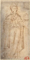 Sint Louis van Toulouse met een boek