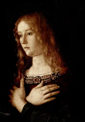 Maagd en kind met Sint-Catharina van Alexandrië en Sint-Maria Magdalena