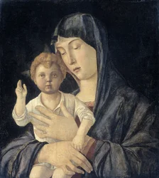 Maagd met staand zegenend kind, 1470-1480