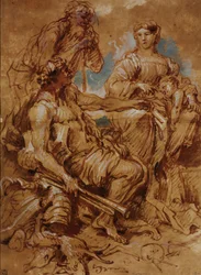 Allegorie ter ere van het heersende paar van Mantua