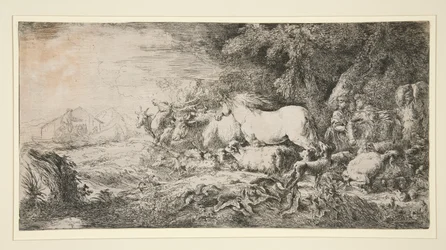 Dieren die de Ark van Noach Binnenkomen