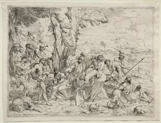 Laban zoekt naar afgoden in Rachels bagage, ca. 1635