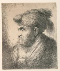 Portret van een man met een tulband