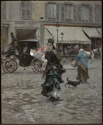 De straat oversteken