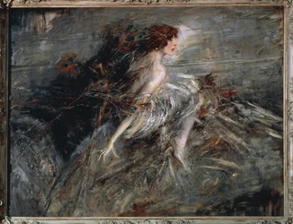 Italië, Rome, Portret van Marchesa Luisa Casati