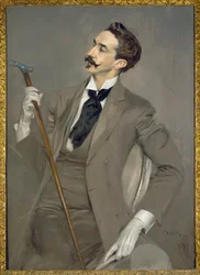 Graaf Robert de Montesquiou (schilderij op doek)