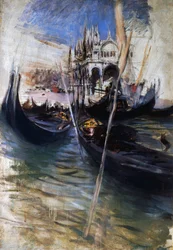 Pier en San Marco in Venetië