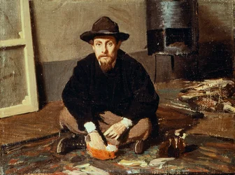 Portret van Diego Martelli, circa 1865