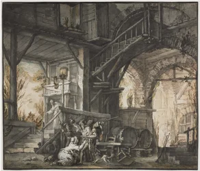 Theaterscène, ca. 1775-1776