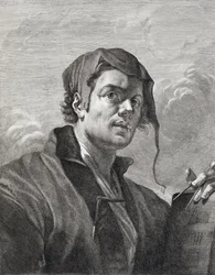 Gerrit van Honthorst (1590-1656), gegraveerd door Cosimo Mogalli (1667-1730)