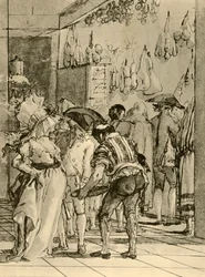Een winkel met gerookte waren, 1791