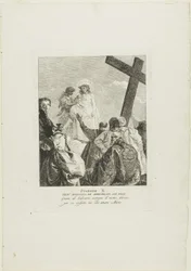 Christus wordt van zijn kleren ontdaan, plaat tien uit Kruiswegstaties