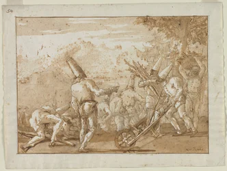 Hout verzamelen, late jaren 1790