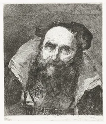 Lachende oude man