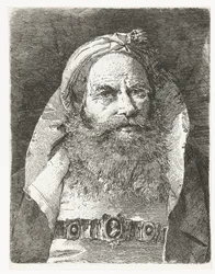Man met kleine tulband