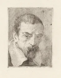 Oude man met een baard en een kaal hoofd, uit de Raccolta di Teste (Collectie van Hoofden)