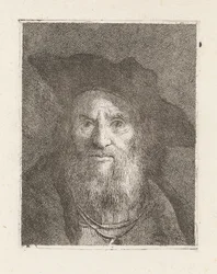 Oude Man met een Hoed, uit de Raccolta di Teste (Collectie van Hoofden)