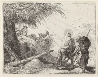 De Vlucht, Heilige Familie Rechts, Jozef Kijkt naar Links