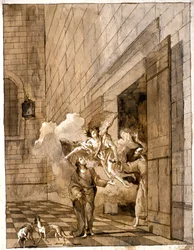 De bevrijding van de heilige Petrus en de heilige Johannes uit de gevangenis
