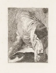 Turk gezien van achteren, uit de Raccolta di Teste (Collectie van Hoofden)