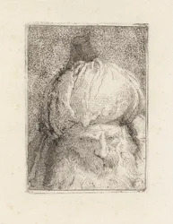 Turk Gezien van de Voorkant, uit de Raccolta di Teste (Collectie van Hoofden)
