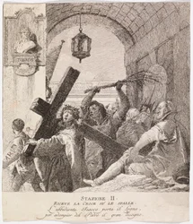 Via crucis - Statie II. Jezus neemt zijn kruis op