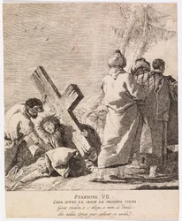 Via crucis - Statie VII. Jezus valt voor de tweede keer