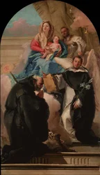 Madonna en Kind met Drie Heiligen