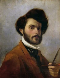Italië, Florence, Zelfportret op 29-jarige leeftijd