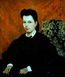 Portret van de eerste vrouw van de kunstenaar