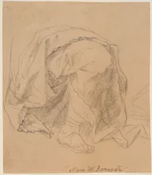 Studie van draperie