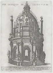 Catafalque voor paus Sixtus V, 1591