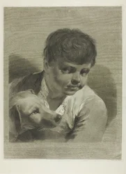 Een jongen met een hond
